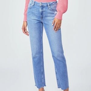 PERFECT Paige Noella 30” Straight in Bodacious Distressed w Chill Hem, size 30